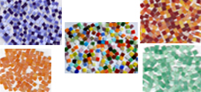 10x10mm Tiffany-Glas Mosaik