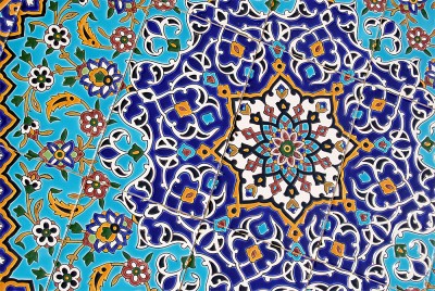 Orientalische Fliesen Durchmesser ca. 86 cm 