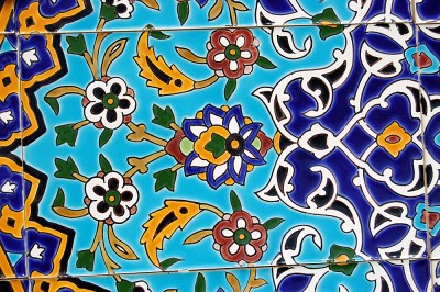 Orientalische Fliesen Durchmesser ca. 86 cm 