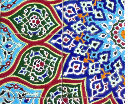 Orientalische Fliesen Durchmesser ca. 90 cm 