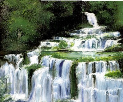 bemalte Wandfliesen 50x60 cm