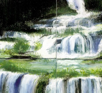 bemalte Wandfliesen 50x60 cm