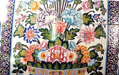 Orientalische Wandfliesen 225x120 cm 