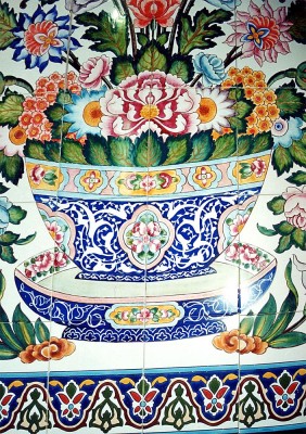 Orientalische Wandfliesen 225x120 cm 