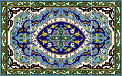 Orientalische Wandfliesen 50x80 cm