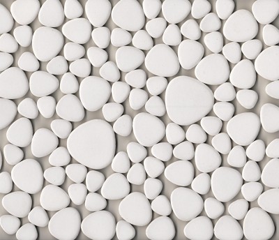 Pebbles Mosaikfliesen in wei� 60 St.- 300 g.
