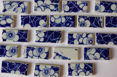 Mosaikfliesen mit Muster 2x4 cm 20 St. 190 g.