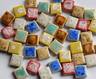 Mosaikfliesen mit Effekt Buntmix 15x15 mm 50 St. 140 g.
