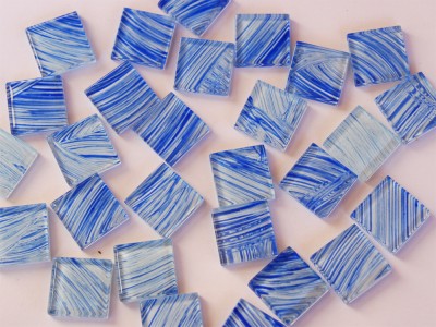 Crystal Mosaikfliesen N23, 2,5x2,5cm 30 St.- ca. 160g.