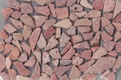 Marmorbruch Red Travertine, 500g. - ca. 80-110 St.