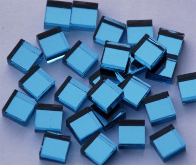 Spiegelmosaik blau N10, 1x1cm  200 St.- ca. 240g.