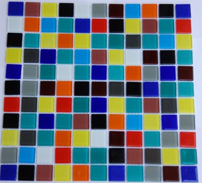 Crystal Mosaikfliesen 1 Matte 0,090qm Buntmix 121 St. a2,5x2,5cm