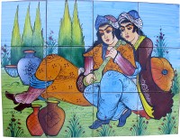 Orientalische Wandfliesen 45x60cm 