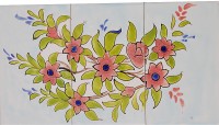 bemalte Wandfliesen 25x45 cm