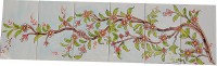 bemalte Wandfliesen 90x25 cm