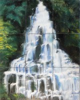 bemalte Wandfliesen 75x60 cm