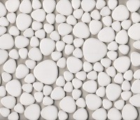 Pebbles Mosaikfliesen in wei� 60 St.- 300 g.