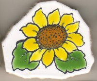 Bruchmosaik Sonnenblume 1 St�ck- ca. 30 g.