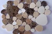 Marmorsteine Pebbles Mosaik Mix-4, 40-50 St.- 600 g.