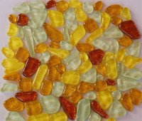 Glasmosaikfliesen mit Glitter unregelm��ig N12, 60 St.- ca. 130g
