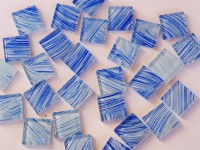 Crystal Mosaikfliesen N23, 2,5x2,5cm 30 St.- ca. 160g.