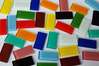 Glasmosaikfliesen Crystal Buntmix 2,5x5cm 33 St.- ca. 380g