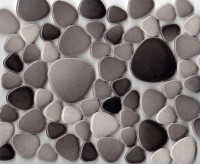 Pebbles Mosaikfliesen in Mix-grau 60 St.- 300 g.