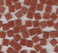 Mini Mosaiksteine 1x1cm dunkelorange 600 St. ca. 400 g.