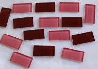 Crystalmosaik Mix hellrosa/braunviolett 2,5x5cm 33 St.- ca. 380g