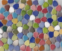 Mosaikfliesen Pebbles Buntmix klein-4, 100 St.- 320g.