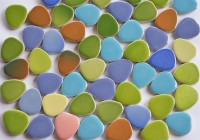Mosaikfliesen Pebbles bunt klein-3, 50 St.- 300g.