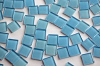 Crystal Mosaikfliesen hellblau 2x2 cm 100 St.- ca. 370g.