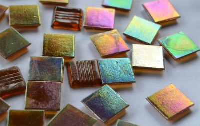 Mosaiksteine terra mit Regenbogenschimmer 2x2 cm 50 St.-ca.145g