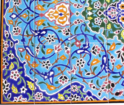 Orientalische Wandfliesen 75x105 cm "Pirooz"