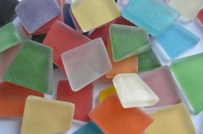 Mosaiksteine unregelm. Frost bunt 100g ca. 40St. Mosaiksteine unregelm. Frost bunt 100g ca. 40St.