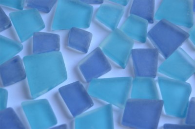 Mosaiksteine unregelm. Frost Blaumix 100g ca. 40St. Mosaiksteine unregelm. Frost Blaumix 100g ca. 40St.