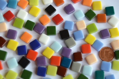 Fantasy Mosaiksteine 1x1cm Buntmix 200g. ca.200 St.