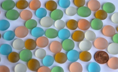 Glasnuggets Frost 13-15mm Deko Mosaiksteine bunt 50 St. ca.110g