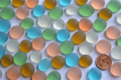 Glasnuggets Frost 13-15mm Deko Mosaiksteine bunt 50 St. ca.110g