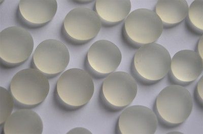 Glasnuggets Frost 15-19mm Deko Mosaiksteine weiß 100g ca. 20St.