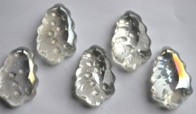 Glasnuggets Tannenbaum ca. 4,5cm lang glasklar 5 Stück ca.120g