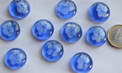 Deko Mosaiksteine Glasnuggets 19-21mm Blüte Nr.2, 1 St. ca. 4g