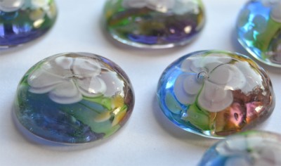 Deko Mosaiksteine Glasnuggets 19-21mm Blüte Nr.7, 1 St. ca. 4g