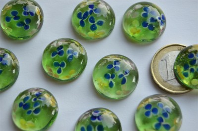 Deko Mosaiksteine Glasnuggets 19-21mm Blüte Nr.4, 1 St. ca. 4g