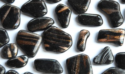 Glas Mosaiksteine marmoriert Schwarzmix frostsicher 300g ca.50St Glas Mosaiksteine marmoriert Schwarzmix frostsicher 300g ca.50St