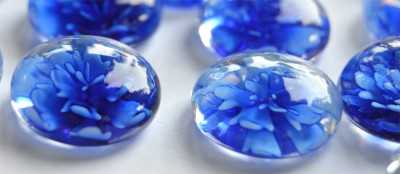 Deko Mosaiksteine Glasnuggets 19-21mm Blüte Nr.9-B, 1 St. ca. 4g