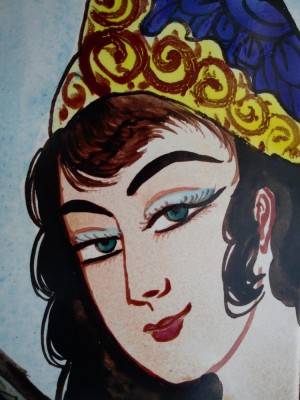 Orientalische Wandfliesen 60x50cm &quote;Chang-6 Deh&quote;