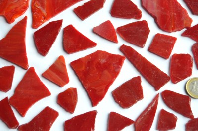 Tiffanybruch Mixrot Tiffany Glas 200g Glasstücke ca. 20-30St. Tiffanybruch Mixrot Tiffany Glas 200g Glasstücke ca. 20-30St.