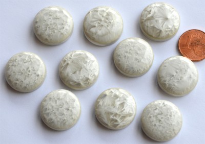 Keramik Mosaiksteine rund N2 mit Effekt ca. 20mm, 10 St.- 30g