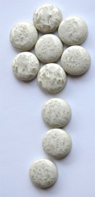 Keramik Mosaiksteine rund N2 mit Effekt ca. 20mm, 10 St.- 30g